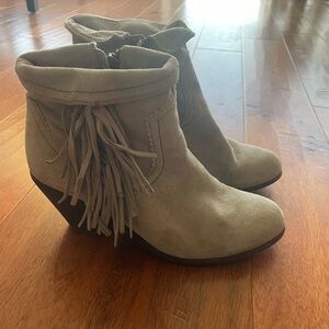 Sam Edelman Ankle Fringe Western Bootie